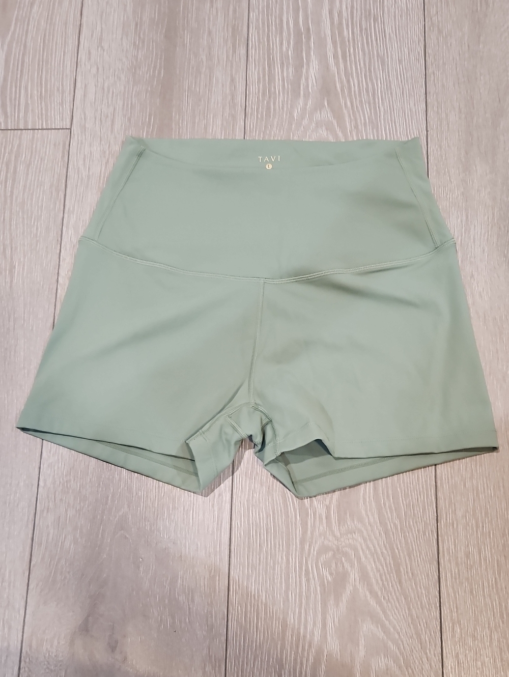 Tavi Sage Green High-Rise Bike Shorts
